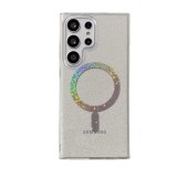 Luxury Laser Magnetic Charge Phone Case For Samsung Galaxy S24 S23 S22 Ultra Plus Glitter Star Shockproof Soft Cover