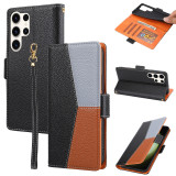 Classic three-color Mobile phone cases & bags handy lanyard leather phone case mobile cover for iphone 15 Plus Pro max Samsung 24 Note 20 Ultra
