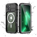 For iphone 14 Pro Magnetic Charging IP68 Waterproof Case For iphone 14 Pro Max 14Plus Shockproof Cover Diving Swim outdoor sport