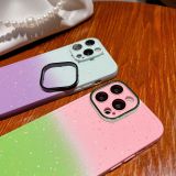 Two-color Gradient Starry Sky Phone Case For iphone 15 pro max 14 plus 13 12 11 Lens Protector Soft Silicone Cover Cases