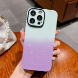 Two-color Gradient Starry Sky Phone Case For iphone 15 pro max 14 plus 13 12 11 Lens Protector Soft Silicone Cover Cases