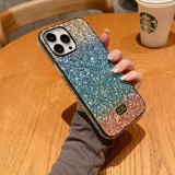 Rainbow Colors Luxury TPU PC Hybrid Diamond Case With Gradient Glitter Shinny Bling Shockproof Phone Case For iPhone 15 14 13 12 plus pro max XS Max Case