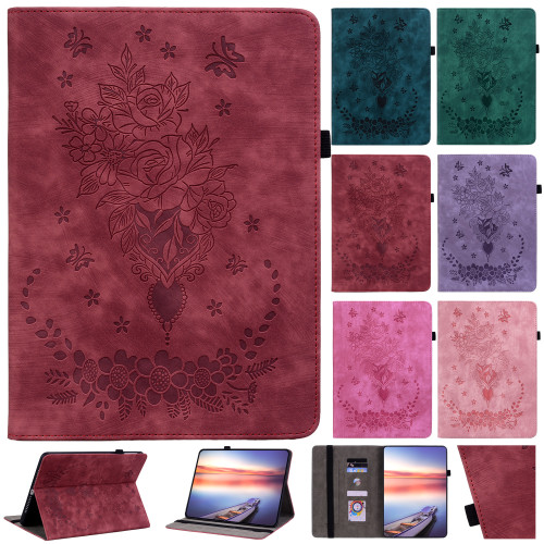 Embossed Case For IPad 10th 2022 Pro 11 10.5 Air 3 4 5 10.9 10.2 9th 8th 7th Mini 6 5 4 3 2 6th 5th 9.7 Stand Flip Tablet Cover