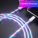 Glowing LED Light Charger USB Type C Cable for Xiaomi Redmi Samsung Huawei P40 Pro OPPO Phone Accessories 5A Fast Charging Cord