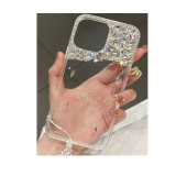 Bling Rhinestone Crystal Diamond Soft Phone Case Cover, Back Pendant,For iPhone 14Pro, 13, 12, 15 Pro, 14MAX, XR, XS, MAX 15Plus