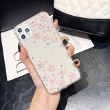 Diamond Sakura Tower Element Phone Case for Women, Luxury, New, For iPhone 15, 14, 13, 12, 11 Pro Max, XR, 7, 8, Wholesale