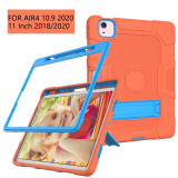 Heavy Duty Armor Stand Case For Apple iPad Air 4 10.9 2020 Pro 11 2018 2020 A2228 A2231 Kids Tablet Cover For iPad mini 4 5 #R
