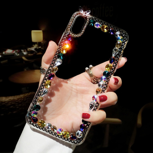 Rhinestone Case for iPhone, Fashion Color Bling, Glitter Diamond, Luxury Cover,For iPhone 14Plus X XS XR 14 15 12 13 14Pro 14Max