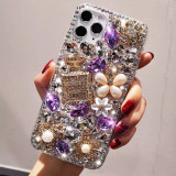 Bling Lovely Crystal Diamonds Rhinestone 3D Stones Phone Case Cover For iPhone 13 14 12 MiNi 11 Pro 15 7 8 Plus XS XR MAX
