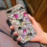 Green 3D Pearl Crystal Diamond Bling Cases, For iPhone 13 12 11 14 15 Pro Max Mini XS XR, Green