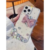 Luxury Bling Clear Rhinestone Phone Case, Diamond Cover for iPhone 15, 14 Pro, Max, Ring Stand, New Design, in Stock