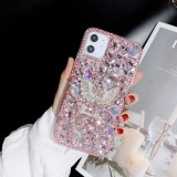 LaMaDiaa-Bling Fox Crystal Rhinestone Diamond Case for iPhone, 14, 15, 13, 12, 11 Pro, 15MAX, X, XS, MAX, XR Plus, 15Plus, 15