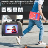 Case For iPad 10.2 7th 8th 9th Generation Kids Cover iPad 10.2 2019 2020 2021 Heavy Duty Shockproof Kickstand Shoulder Belt Capa