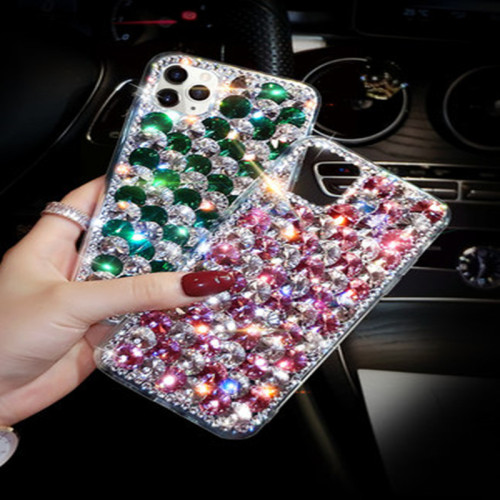 Crystal Diamond Phone Case for iPhone, Luxury Bling, Colorful Stone,For iPhone 14, 13, 12, 11 Pro Max, XS, XR, X, 15, 7, 8 Plus
