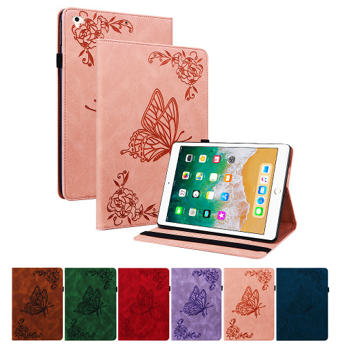 For iPad mini 6 Case Embossed PU Leather Wallet Tablet For iPad 5 6 9.7 2018 Air 1 2 3 4 Cover For iPad 10.2 2021 9th 8th 2020
