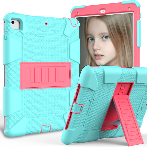Case For IPad 9.7 2017 2018 Kids Baby Safe Armor Shockproof Heavy Silicone Hard Stand Tablet Cover For IPad 6 Air 2 9.7  Funda
