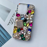 Luxury Perfume Bottle Diamond Case for iPhone, Bling, Glitter, Rhinestones Cover for iPhone 15, 14 ,13 Pro Max, Handmade