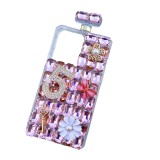 Handmade Perfume Bottle for iPhone 15, Diamond Rhinestone Case with Neck Strap, Bling Glitter Crystal, Shiny Clear Cover, 14Pro