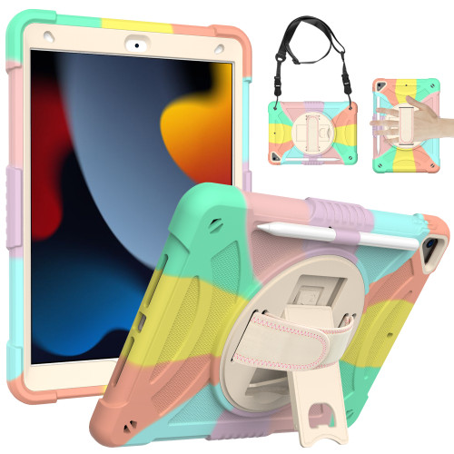 For ipad 10.2 2020 8th A2270 A2428 A2429 A2430 Case Kids Safe Armor Cover Stand Case For ipad 10.2 2019 7th A2197 A2198 A2200