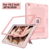 Heavy Armor Shockproof Cover Silicone Tablet Stand Case For IPad 10.2 2019 2020 7th Gen A2198 A2200 A2197 A2270 A2428 A2429 Case