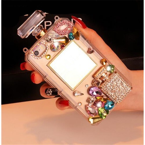 Diamond Perfume Bottle Phone Case Cover, Bling Crystal Rhinestone, For iPhone 7 8 Plus X XS Xs Max 11 12 13 14 15 Pro Max