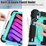 Kids Stand Armor Case for iPad Mini 6 8.3 inch 2021 Heavy Duty Tough Silicone Rugged PC Shockproof Tablet Cover A2567 A2568 #S