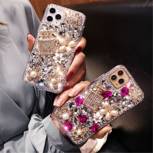 Bling Diamond Case for iPhone, Luxury Cover,For iPhone 14Plus, 15Pro Max, 11Pro,12Pro, 12Mini, 13 Pro, 15Max, Plus XR Capa