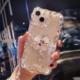 Diamond PC Hard Smart Mobile Phone Case, Back Cover for iPhone 15, 14, 13, 12, 11 Pro, 12, 13 Pro Max, Xr, Xs Max, Xs