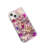 Soft Phone Case Cover for iPhone, Bling Crystal Diamond Ear Rabbit, New Fashion, 14, 13, 12, 15 Pro Max, X, XS, XR, 8, 7, 6 Plus