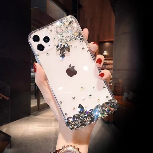 Luxury Diamond Mobile Phone Case for iPhone, 15, 14, 13, 12, 11 Pro Max, XR, 7, 8 PLUS