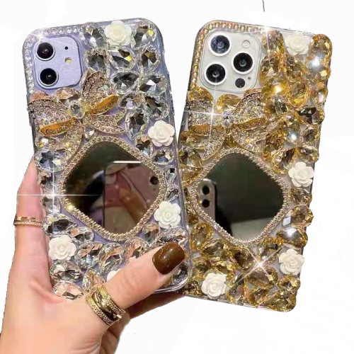 Customized Handmade Sparkle Diamond Bling Case for iPhone, 6, 7, 8 Plus, Xr, X, Xs Max, 11, 12, 13, 14, 15 Pro Max, Mini