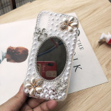 Bling Diamond Phone Cover, Cell Case for iPhone 15, 14, 13, 12 Pro Max, Luxury Design, Attractive Pearl Mirror, 2021 Wholesale