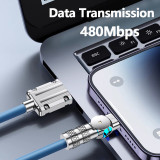 100W 6A USB Type C Elbow 180° Rotate Fast Charging Cable For Playing Game For Samsung S23 Xiaomi Huawei Charger USB C Data Cord