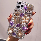 Bling Diamond Case for iPhone, Luxury Cover,For iPhone 14Plus, 15Pro Max, 11Pro,12Pro, 12Mini, 13 Pro, 15Max, Plus XR Capa