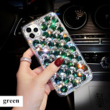 Crystal Diamond Phone Case for iPhone, Luxury Bling, Colorful Stone,For iPhone 14, 13, 12, 11 Pro Max, XS, XR, X, 15, 7, 8 Plus