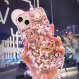 3D Handmade Diamond Phone Case for iPhone, Handmade Series, Luxury Sparkle, Rhinestone, 15, 14, 13, 12 Plus Pro Max, Fashion