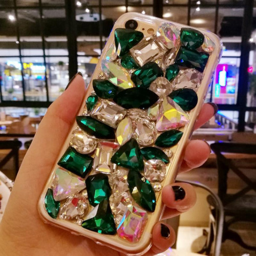 Luxury Bling Crystal Diamond Case for iPhone, Soft TPU Cover for iPhone 14 Plus, 13 Pro, 12 Mini, 11 MAX, X, 15, XR, 7, Glitter