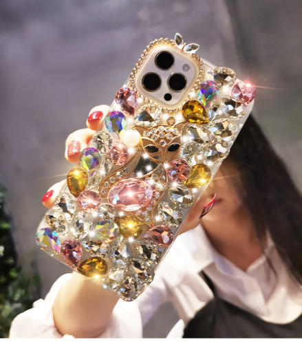 Luxury Crystal Diamond Glitter Mobile Phone Case For iPhone 15 14 13 12 11Pro Max X XR XS 7 8 Plus Bling Rhinestone Phone Covers