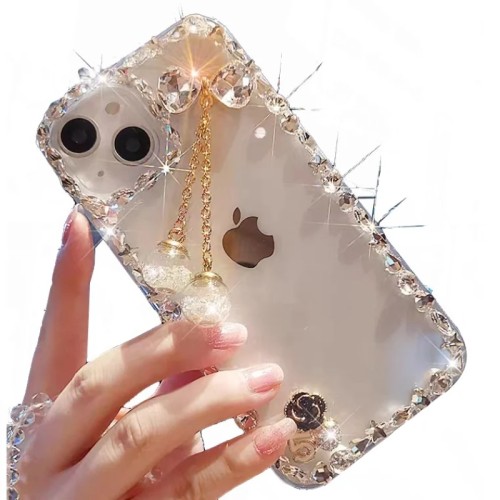 Crystal Diamond Handmade Series Phone Case, Luxury Case for iPhone 7, 8 Plus, Xr, X, Xs Max, 11, 12, 13, 14, 15 Plus Pro Max