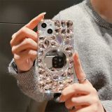 Diamond Phone Case for iPhone, Makeup Glass, Glitter Bling, For iPhone 15, 14, 13, 12, 11 Pro Max, XR, 7, 8 Plus