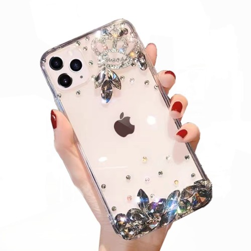 Luxury Diamond Mobile Phone Case for iPhone, 15, 14, 13, 12, 11 Pro Max, XR, 7, 8 PLUS