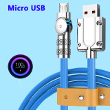 Micro USB 120W 3A Elbow Fast Charging Data Cable Cord For Playing Game For Samsung Galaxy S7 S5 Xiaomi Android Charge Usb Cord