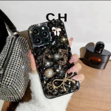 DIY Handmade Colorful Bling Mobile Phone Case for iPhone, Young Girls, Diamond Case, 14 Pro Max, 13, 12, 15, Fashion
