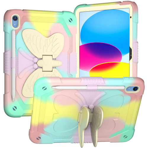 Kids Butterfly Case For ipad Mini 5 6 9.7 2017 2018 7th 8th 9th Gen 2021 Air 2 3 4 10.9 Pro 10.5 11 2020 Shockprooof Case Cover