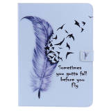 Cat Feather painted Kids PU Leather Stand Case Cover For Apple New iPad 9.7 9.7  2017 2018 A1822 A1893 A1954 Funda Tablet