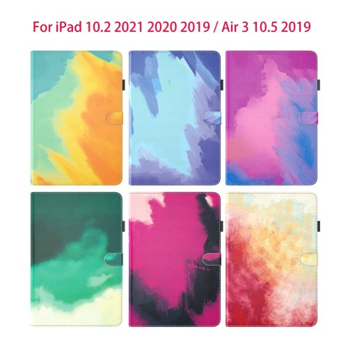 Case For IPad 10.2 2021 2019 9th 8th 7th 10.2 Watercolor Tablet Leather Cover For IPad Air 4 2020 Air3 10.5 Mini 6 5 4 3 Fundas