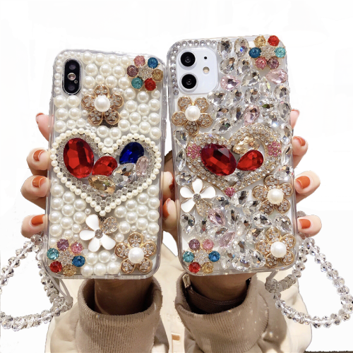 3D Sparkle Diamond Case for iPhone15, Handmade Series, 8 Plus, Xr, X, Xs Max, 11, 12, 13, 14, 15 Pro Max