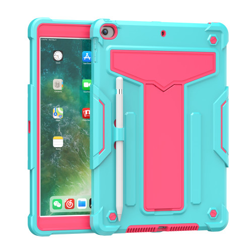 For IPad 10.2 7th 8th 9th Gen 2021 2020 Case With Pencil Holder PC+TPU Tablet Cover For IPad Air 3 10.5 2019 Stand Bracket