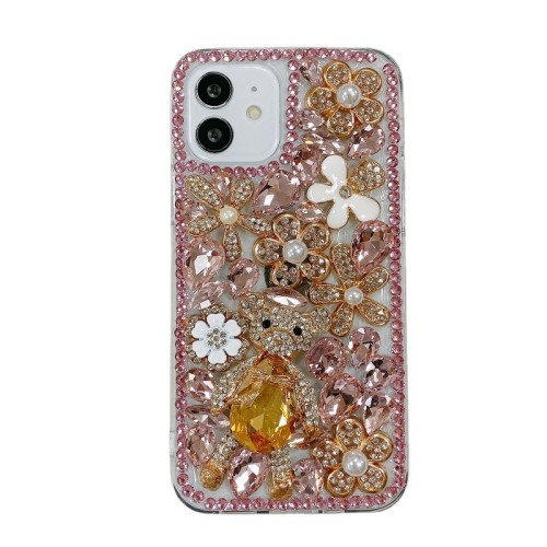 Rhinestone Diamond Bling Back Phone Case, Cover Accessories for iPhone 15, 14, 13, 12, 11 Pro Max, XR, 7, 8 Plus