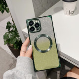 Glitter Soft Bling Magnetic Phone Case for iPhone 15 14 Pro Max Plus 13 Pro Max with Wireless Charge